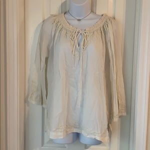 Lucky Brand Cream Long Sleeve Shirt